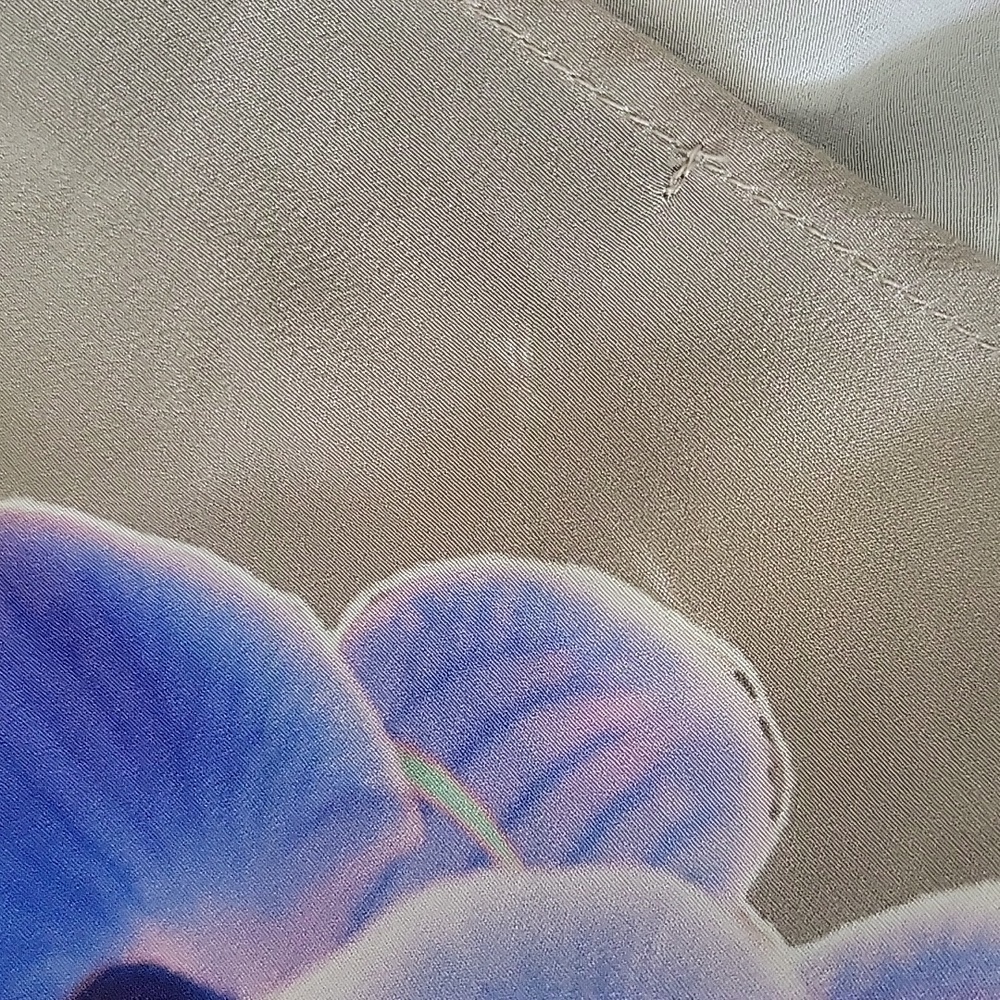 Hale Bob Orchid Print Silk Wrap Blouse Size XS - Picture 13 of 15